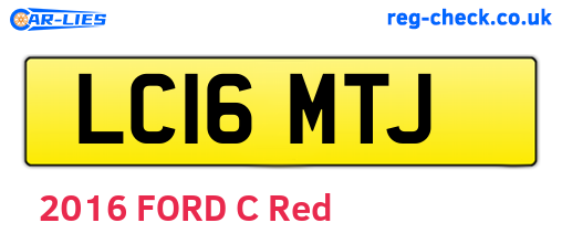 LC16MTJ are the vehicle registration plates.