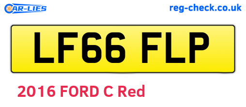 LF66FLP are the vehicle registration plates.