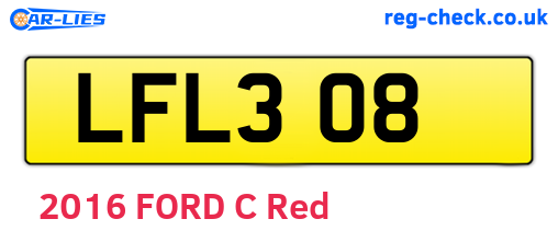 LFL308 are the vehicle registration plates.