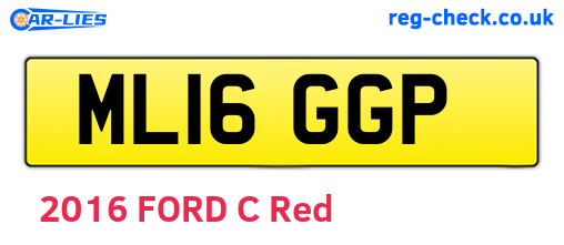 ML16GGP are the vehicle registration plates.