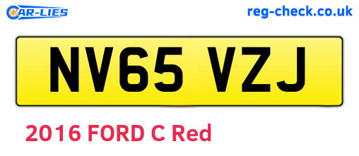 NV65VZJ are the vehicle registration plates.
