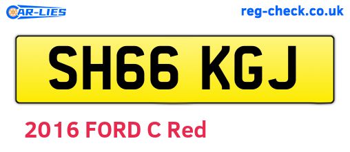 SH66KGJ are the vehicle registration plates.
