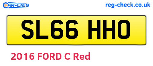 SL66HHO are the vehicle registration plates.