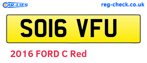 SO16VFU are the vehicle registration plates.