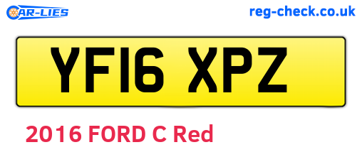YF16XPZ are the vehicle registration plates.