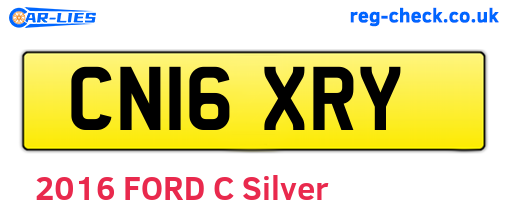 CN16XRY are the vehicle registration plates.