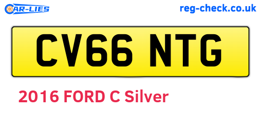 CV66NTG are the vehicle registration plates.