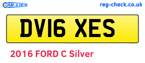 DV16XES are the vehicle registration plates.