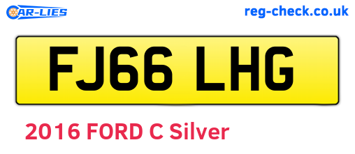 FJ66LHG are the vehicle registration plates.