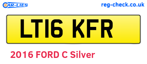 LT16KFR are the vehicle registration plates.