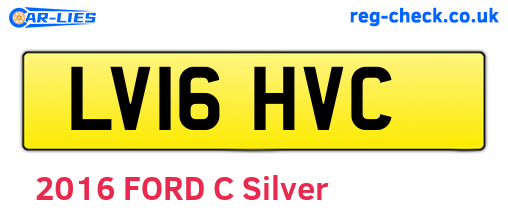 LV16HVC are the vehicle registration plates.