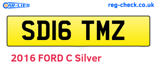 SD16TMZ are the vehicle registration plates.