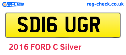 SD16UGR are the vehicle registration plates.