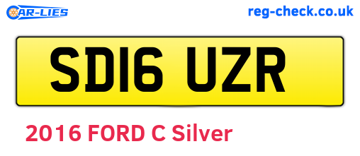 SD16UZR are the vehicle registration plates.