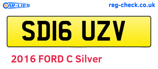 SD16UZV are the vehicle registration plates.