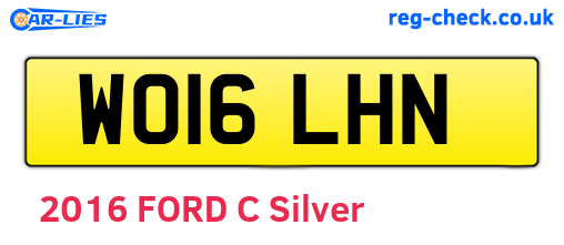 WO16LHN are the vehicle registration plates.