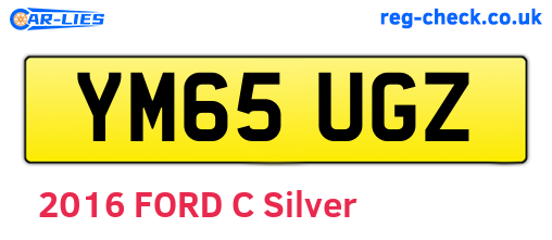 YM65UGZ are the vehicle registration plates.