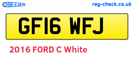 GF16WFJ are the vehicle registration plates.