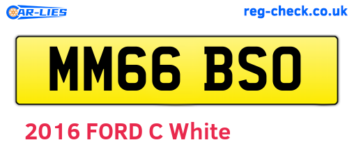 MM66BSO are the vehicle registration plates.