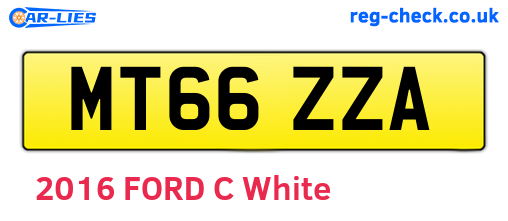 MT66ZZA are the vehicle registration plates.
