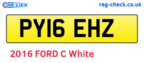 PY16EHZ are the vehicle registration plates.