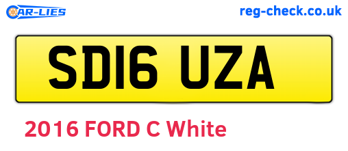 SD16UZA are the vehicle registration plates.