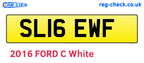 SL16EWF are the vehicle registration plates.