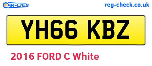 YH66KBZ are the vehicle registration plates.