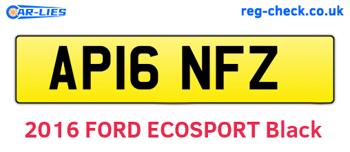 AP16NFZ are the vehicle registration plates.