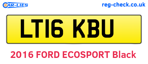 LT16KBU are the vehicle registration plates.