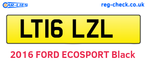 LT16LZL are the vehicle registration plates.