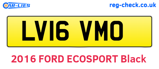 LV16VMO are the vehicle registration plates.