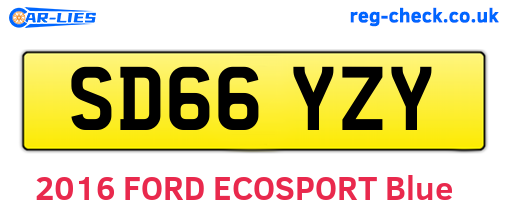 SD66YZY are the vehicle registration plates.