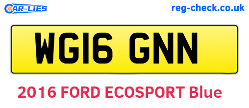 WG16GNN are the vehicle registration plates.