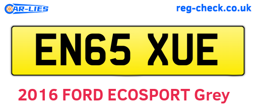 EN65XUE are the vehicle registration plates.