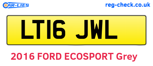 LT16JWL are the vehicle registration plates.