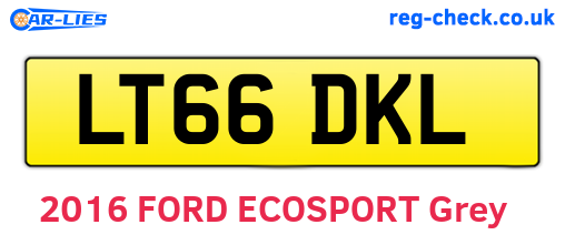 LT66DKL are the vehicle registration plates.