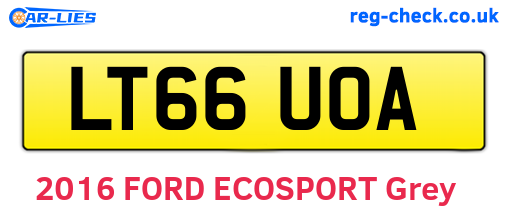 LT66UOA are the vehicle registration plates.