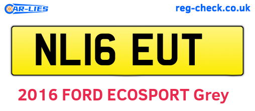 NL16EUT are the vehicle registration plates.