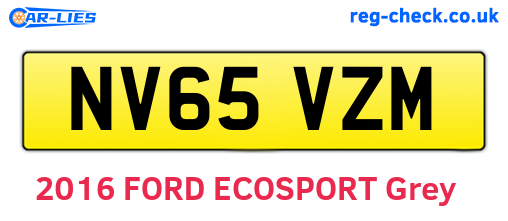 NV65VZM are the vehicle registration plates.