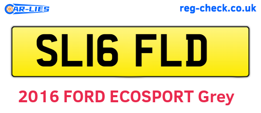 SL16FLD are the vehicle registration plates.