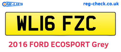 WL16FZC are the vehicle registration plates.