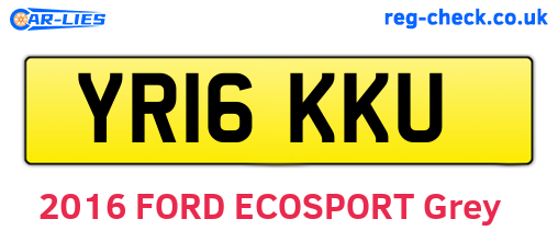 YR16KKU are the vehicle registration plates.
