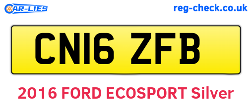 CN16ZFB are the vehicle registration plates.