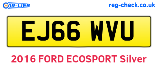 EJ66WVU are the vehicle registration plates.