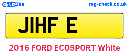 J1HFE are the vehicle registration plates.