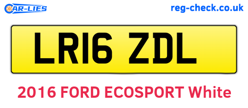 LR16ZDL are the vehicle registration plates.