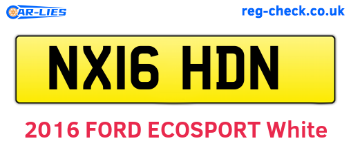 NX16HDN are the vehicle registration plates.