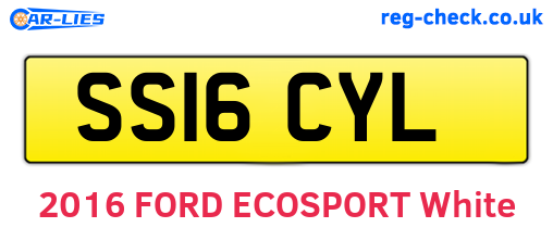 SS16CYL are the vehicle registration plates.
