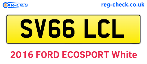 SV66LCL are the vehicle registration plates.